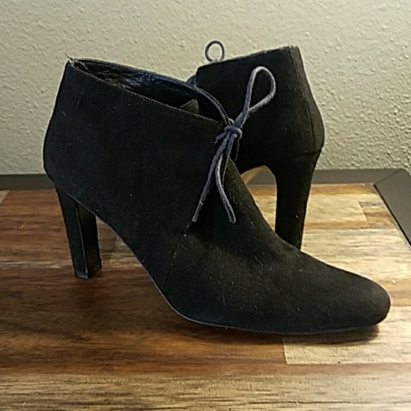 ysl suede booties